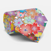 フローラカラフルデザイン ネクタイ (ロール)