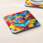 フローラカラフルデザイン-56756 コースター (左側)