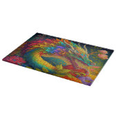 フローラカラフルドラゴン板 カッティングボード (角)