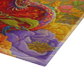 フローラカラフルドラゴン板 カッティングボード (角)