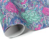 フローラカラフルドールパターン ラッピングペーパー (ロールコーナー)