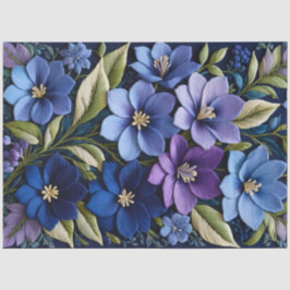 フローラカラフルニードレポイントアートティッシュペーパー 薄葉紙