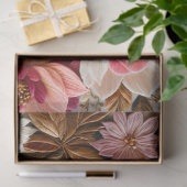 フローラカラフルニードレポイントアートティッシュペーパー 薄葉紙 (ギフト)