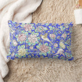 フローラカラフルハチドリ ランバークッション (ブランケット)