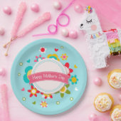 フローラカラフルハッピーマザーズデイ |紙プレート ペーパープレート (パーティー)