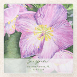 フローラカラフルバケーションホーム ガラスコースター