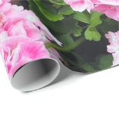 フローラカラフルピンクゲラニウムス写真 ラッピングペーパー (ロールコーナー)