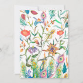 フローラカラフルピーコックチノイスリー庭園の結婚式 (裏面)