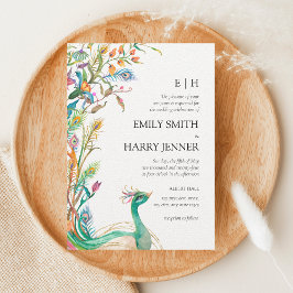 フローラカラフルピーコックチノイスリー庭園の結婚式