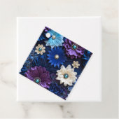 フローラカラフルファブリックアートギフトラベル フェイバータグ (インサイチュ)