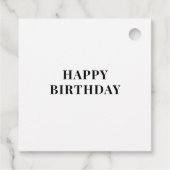 フローラカラフルファブリックアートギフトラベル フェイバータグ (裏面)