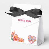 フローラカラフルフィエスタメキシコの赤ちゃんシャワー フェイバーボックス (正面サイド)