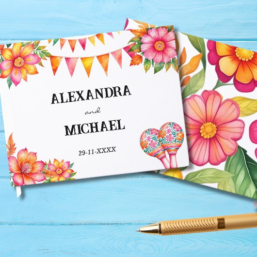 フローラカラフルフィエスタメ結婚キシカン ゲストブック