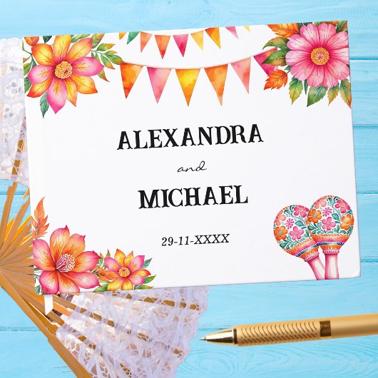 フローラカラフルフィエスタメ結婚キシカン ゲストブック