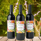 フローラカラフルフィエスタメ結婚キシカン ワインラベル