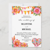 フローラカラフルフィエスタメ結婚キシカン 招待状 (正面)