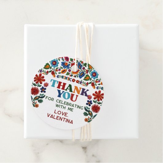 フローラカラフルフィエスタ刺繍花有難う フェイバータグ (インサイチュ)