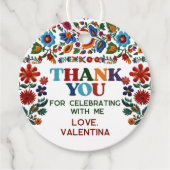 フローラカラフルフィエスタ刺繍花有難う フェイバータグ (正面)