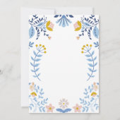 フローラカラフルフォークアー結婚ト セーブザデート (裏面)