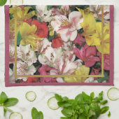 フローラカラフルブーケアメリカンMoJoキッチントーウェ キッチンタオル (折り畳み)