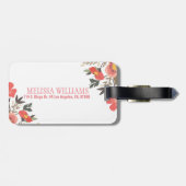 フローラカラフルブーケデザイン ラゲッジタグ (裏面横)