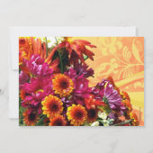 フローラカラフルブーケブライダルシャワー招待状 招待状 (裏面)