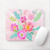 フローラカラフルブーケ マウスパッド (マウス)
