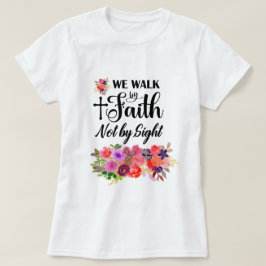 フローラカラフルブーケ |信仰で歩く Tシャツ