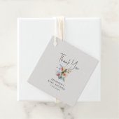 フローラカラフルベビーシャワーメッセージカード フェイバータグ (インサイチュ)