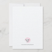 フローラカラフルベビーシャワー招待状 招待状 (裏面)