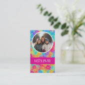 フローラカラフルママからフォトピンクへ遊Let's  コーリングカード (スタンド正面)