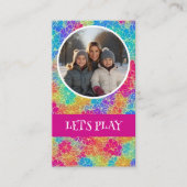 フローラカラフルママからフォトピンクへ遊Let's  コーリングカード (正面)