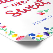 フローラカラフルメキシコのFiesta赤ちゃんシャワートリート ポスター (角)