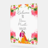 フローラカラフルメンディ徴候 アクリルサイン (傾斜)