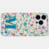 フローラカラフルモノグラムイニシャル文字 Case-Mate iPhoneケース (裏面 (横))