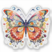 フローラカラフルレトロバター シール (正面)