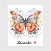 フローラカラフルレトロバター シール (シート)