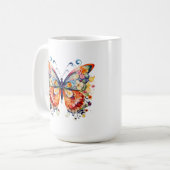 フローラカラフルレトロ コーヒーマグカップ (正面左)