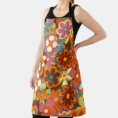 フローラカラフルヴィンテージのシームレスパターン。レトロ70 エプロン (インサイチュ)