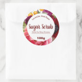 フローラカラフル剥離糖体スクラブラベル ラウンドシール (バッグ)