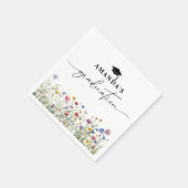 フローラカラフル卒業パーティー紙ナプキン スタンダードカクテルナプキン (角)