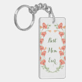 フローラカラフル可愛カスタムい母の日 キーホルダー (正面左)