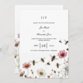 フローラカラフル夏 招待状 (正面/裏面)