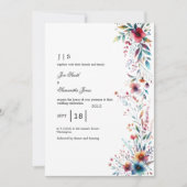 フローラカラフル夏 招待状 (正面)