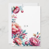 フローラカラフル夏 招待状 (裏面)