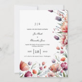 フローラカラフル夏 招待状 (正面)