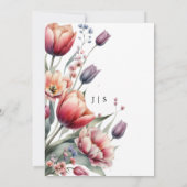 フローラカラフル夏 招待状 (裏面)