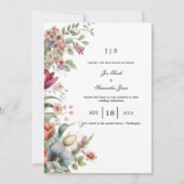 フローラカラフル夏 招待状 (正面)