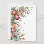 フローラカラフル夏 招待状 (裏面)