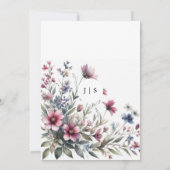 フローラカラフル夏 招待状 (裏面)